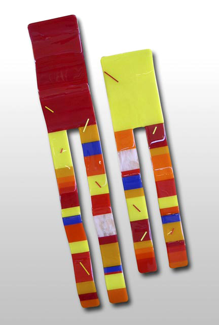 Sculptural glass piece