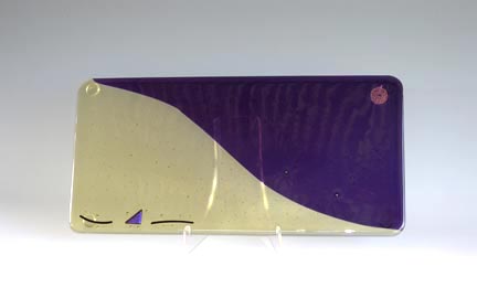 Glass Cutting Board — fused glass by Carole Perry, Laughing Glass Studio