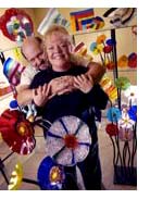 Artists Carole Perry and Don Carroll